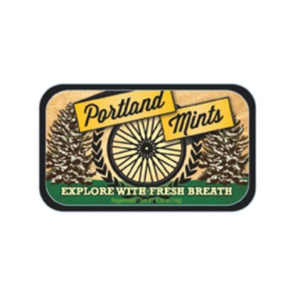 Picture of AmuseMints Destination Mint Candy, Portland Bike Tire, 0.56 Oz, Pack Of 24