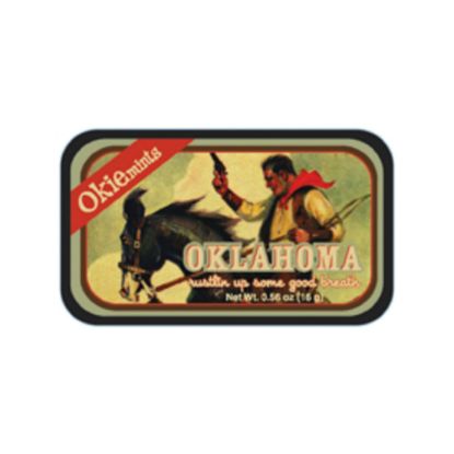 Picture of AmuseMints Destination Mint Candy, Oklahoma Mints Okie, 0.56 Oz, Pack Of 24