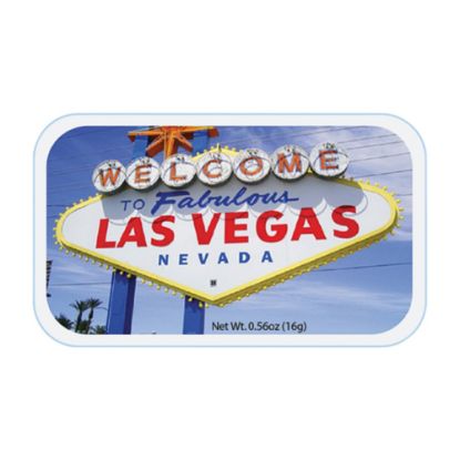 Picture of AmuseMints Destination Mint Candy, Las Vegas Welcome Sign Photo, 0.56 Oz, Pack Of 24