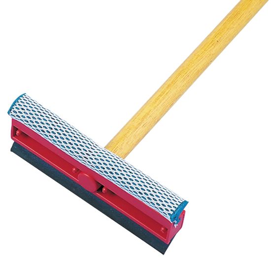 Picture of Boardwalk Rubber General-Duty Squeegee, 8inW, Black/Red