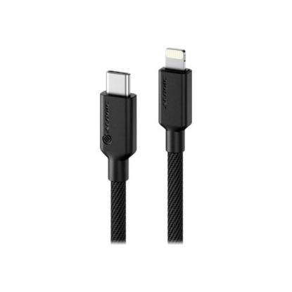 Picture of ALOGIC Elements PRO USB-C to Lightning 2m Cable - Black - 6.56 ft Lightning/USB-C Data Transfer Cable for iPhone, iPad, iPod - First End: 1 x USB Type C - Male - Second End: 1 x Lightning - Male - 480 Mbit/s - MFI - Black - 1