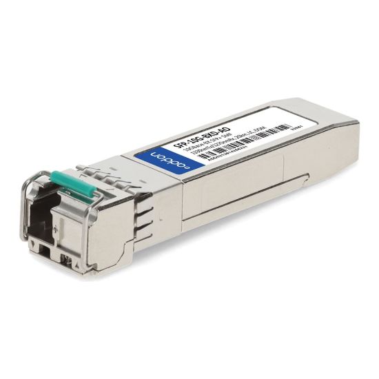 Picture of AddOn Cisco SFP-10G-BX-D Compatible SFP+ Transceiver - SFP+ transceiver module (equivalent to: Cisco SFP-10G-BX-D) - 10GbE - 10GBase-BX - LC single-mode - up to 6.2 miles - 1330 (TX) / 1270 (RX) nm