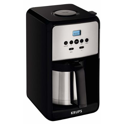 Picture of Krups ET351050 Savoy Thermal 12-Cup Coffee Maker, Black/Silver