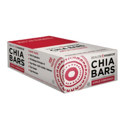 Picture of Health Warrior Chia Bars, Apple Cinnamon, 0.88 Oz, Pack Of 15