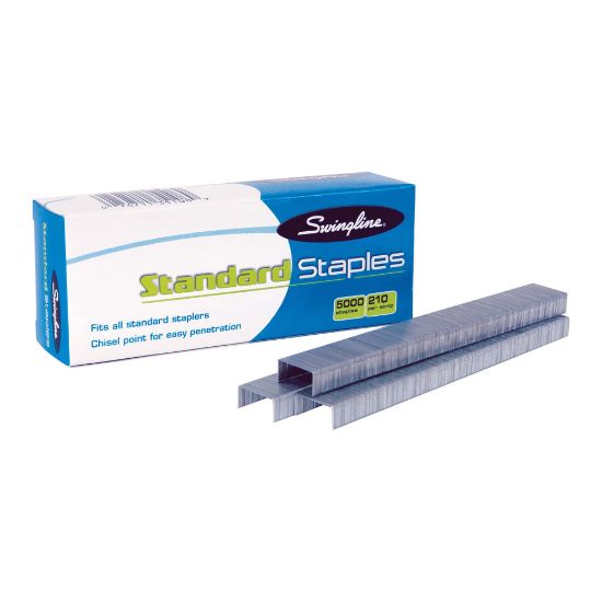 Picture of Swingline Standard Staples, 1/4in, Full Strip, Box Of 5,000