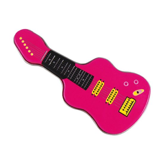 Picture of AmuseMints Sugar-Free Mints, Electric Guitar Tin, Pink, Pack Of 24