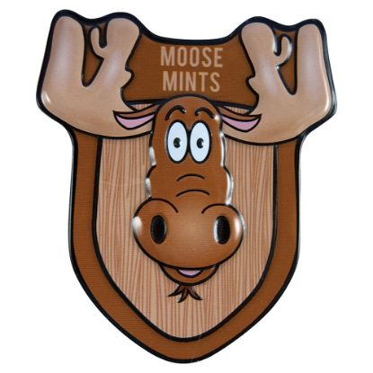 Picture of AmuseMints Mint Candy, Moose Shape Tins, Pack Of 24