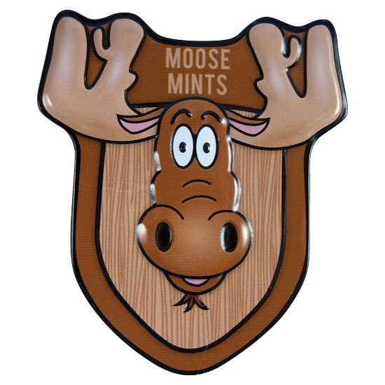 Picture of AmuseMints Mint Candy, Moose Shape Tins, Pack Of 24