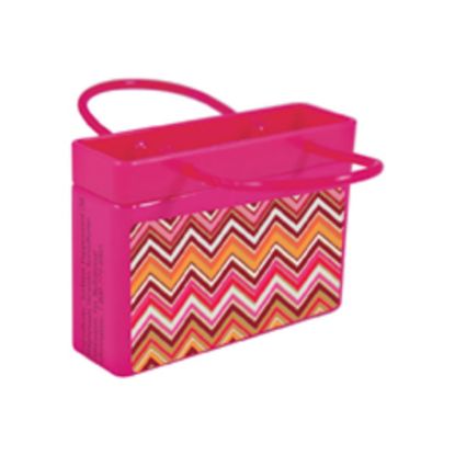 Picture of AmuseMints Mint Candy Shopping Bag Tins, Zig Zag Pink, 0.68 Oz, Pack Of 24