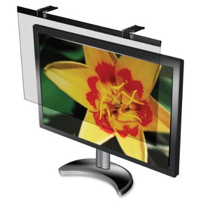 Picture of Business Source Wide-screen LCD Anti-glare Filter Black - For 24in Widescreen LCD Monitor - 16:10 - Acrylic - Anti-glare - 1