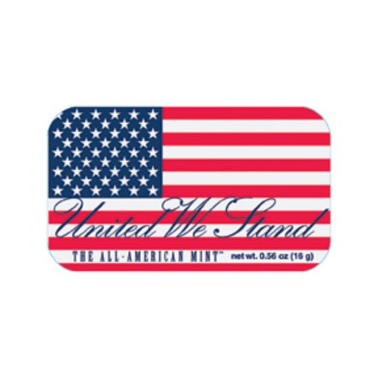 Picture of AmuseMints Sugar-Free Mints, USA Flag, 0.56 Oz, Pack Of 24