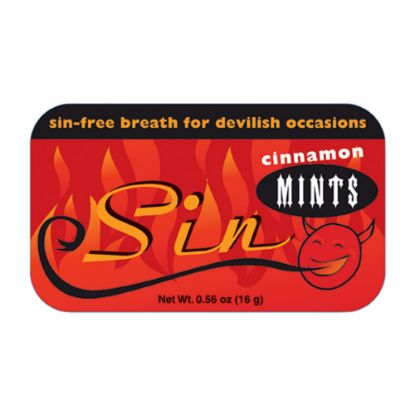 Picture of AmuseMints Sugar-Free Mints, Sin, 0.56 Oz, Pack Of 24