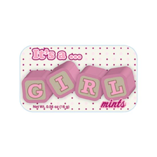 Picture of AmuseMints Sugar-Free Mints, Its a Girl, 0.56 Oz, Pack Of 24