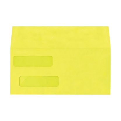 Picture of LUX #10 Invoice Envelopes, Double-Window, Gummed Seal, Citrus, Pack Of 500