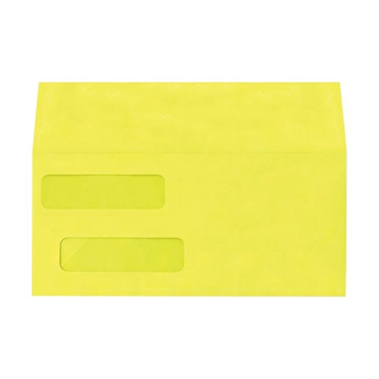 Picture of LUX #10 Invoice Envelopes, Double-Window, Gummed Seal, Citrus, Pack Of 500