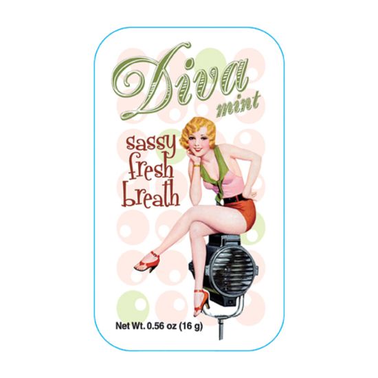 Picture of AmuseMints Sugar-Free Mints, Diva Sassy, 0.56 Oz, Pack Of 24