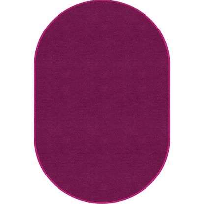 Picture of Flagship Carpets Americolors Rug, Oval, 7ft 6in x 12ft, Cranberry