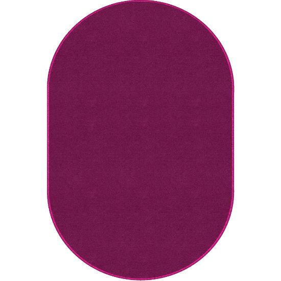 Picture of Flagship Carpets Americolors Rug, Oval, 7ft 6in x 12ft, Cranberry