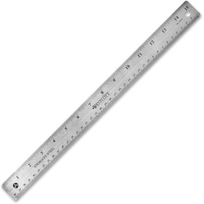 Picture of Westcott Stainless Steel Ruler, 15in/38cm