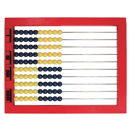 Picture of Learning Resources 2-Color Desktop Abacus, 1/2inH x 9 1/2inW x 8 1/2inD, Multicolor, Grades Pre-K - 8