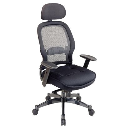 Picture of Office Star Professional Deluxe Matrex Mesh Chair, 55inH x 27inW x 27inD, Black/Gunmetal