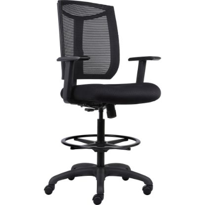 Picture of Lorell Mesh Back Air Grid Seat Stool, Black