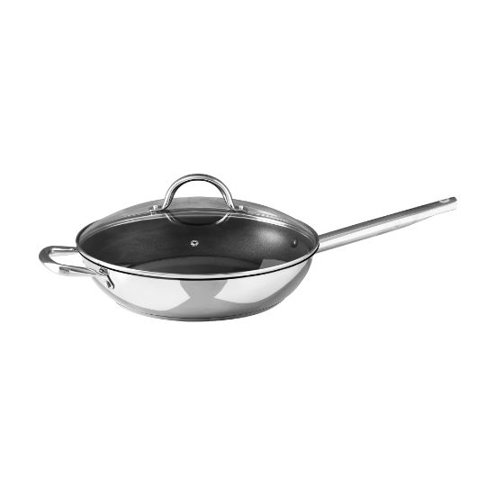 Picture of Bergner Stainless Steel Non-Stick Coating Frying Pan, 12in, Silver