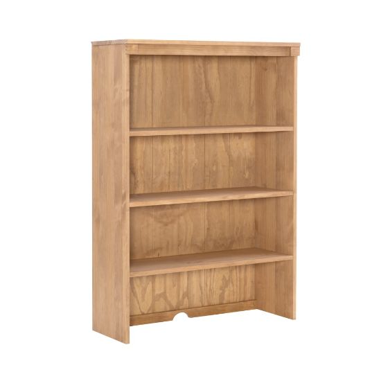 Picture of Linon Elema 49inH 3-Shelf Bookcase Hutch, Natural