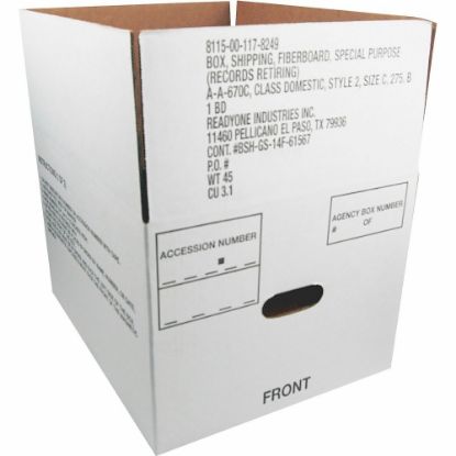 Picture of SKILCRAFT Storage Boxes, 14 3/4in x 12in x 9 1/2in, 40% Recycled, Case Of 25