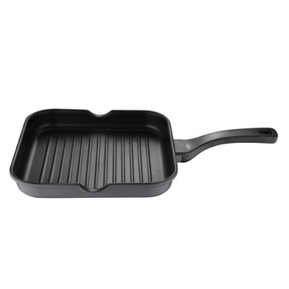 Picture of Bergner Aluminum Grill Pan, 11in, Retro Gray