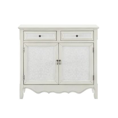 Picture of Powell Balfour 2-Door Console Table, 36-1/4inH x 40-1/4inW x 11inD, Cream/White