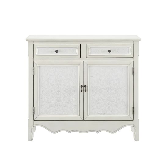 Picture of Powell Balfour 2-Door Console Table, 36-1/4inH x 40-1/4inW x 11inD, Cream/White