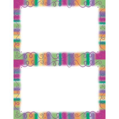 Picture of Gartner Studios 2-Up Invitations, 5 1/2in x 8 1/2in, Fiesta Border, Pack Of 24