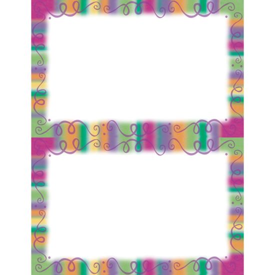 Picture of Gartner Studios 2-Up Invitations, 5 1/2in x 8 1/2in, Fiesta Border, Pack Of 24