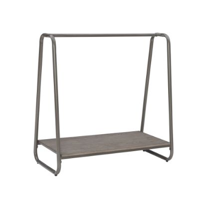 Picture of Linon Blaisdell Clothing Rack, 36inH x 35inW x 17-1/2inD, Pewter