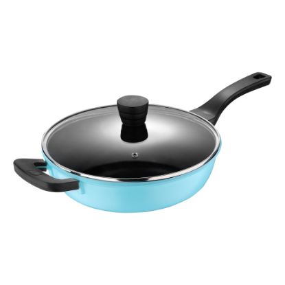 Picture of Bergner Covered Saute Pan, 11in, 4 Qt, Retro Blue