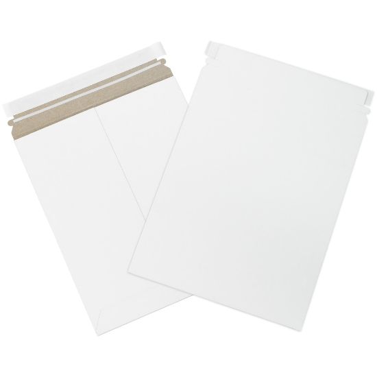 Picture of Partners Brand Self-Seal Stayflats Plus Express Pouch Mailers, 9 3/4in x 12 1/4in, White, Pack Of 25