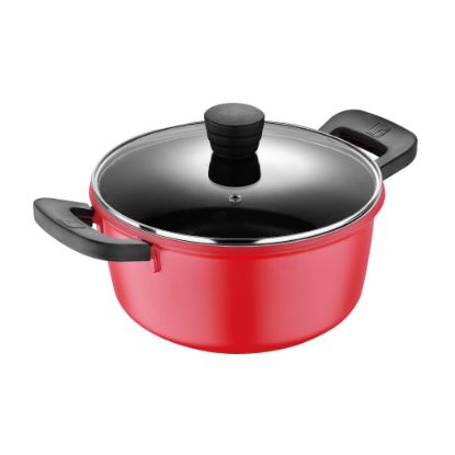 Picture of Bergner 4.5-Quart Aluminum Dutch Oven, Retro Red