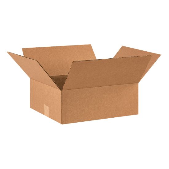 Picture of Partners Brand Flat Corrugated Boxes, 16in x 14in x 6in, Kraft, Pack Of 25