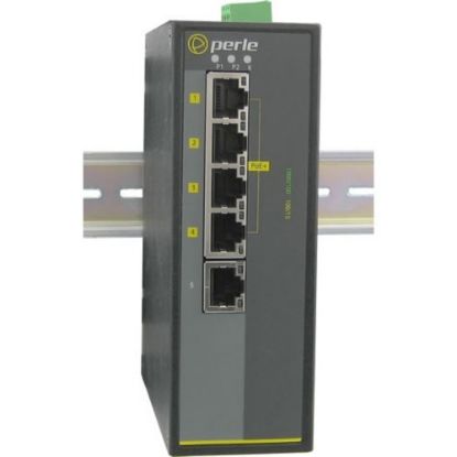 Picture of Perle IDS-105GPP-S2SC70 - with Power Over Ethernet - 6 Ports - 10/100/1000Base-T, 1000Base-ZX - 2 Layer Supported - Twisted Pair, Optical Fiber - Rail-mountable, Wall Mountable, Panel-mountable - 5 Year Limited Warranty