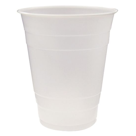 Picture of Pactiv Translucent Plastic Cups, 16 Oz, Clear, 80 Cups Per Pack, Carton Of 12 Packs