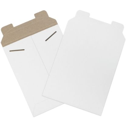 Picture of Partners Brand Stayflats Flat Mailers, 7in x 9in, White, Pack Of 100