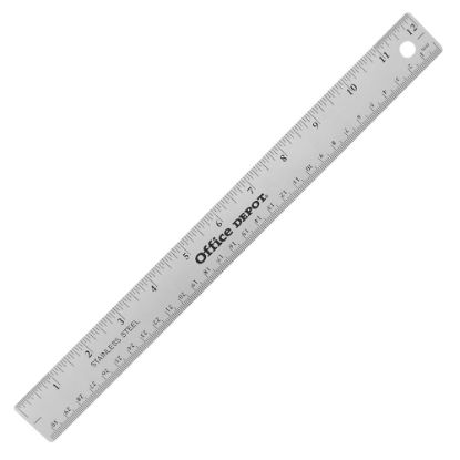 Picture of Office Depot Brand Stainless Steel Ruler, 12in