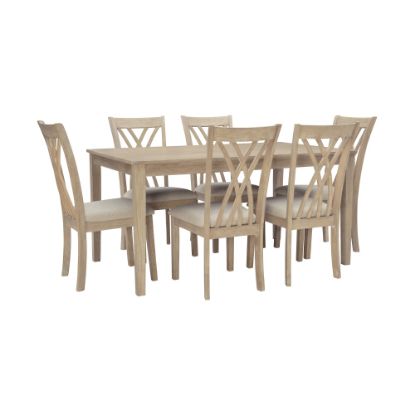 Picture of Powell Linka 7-Piece Dining Set, Gray/Natural