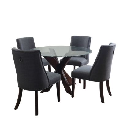 Picture of Powell Avaloni 5-Piece Dining Set, Gray/Espresso