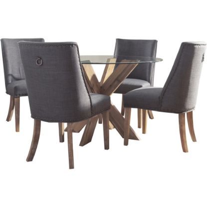 Picture of Powell Avaloni 5-Piece Dining Set, Gray/Natural