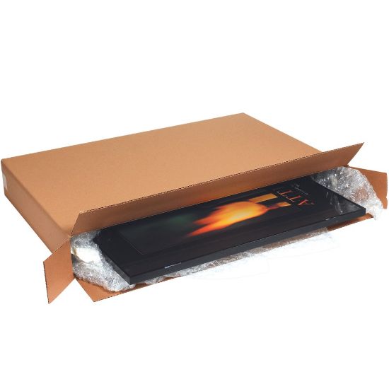 Picture of Partners Brand Side-Loading Boxes, 32inH x 10inW x 56inD, Kraft, Bundle Of 5