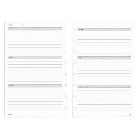 Picture of TUL Discbound Undated Weekly/Monthly Refill Pages, Junior Size, 68 Sheets