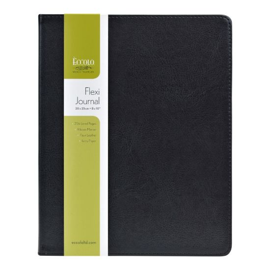 Picture of Eccolo Desk Journals, 8in x 9 3/4in, Black