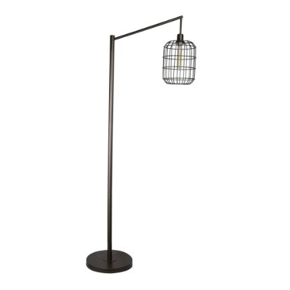 Picture of LumiSource Indy Wire Floor Lamp, 67inH, Gray Slate